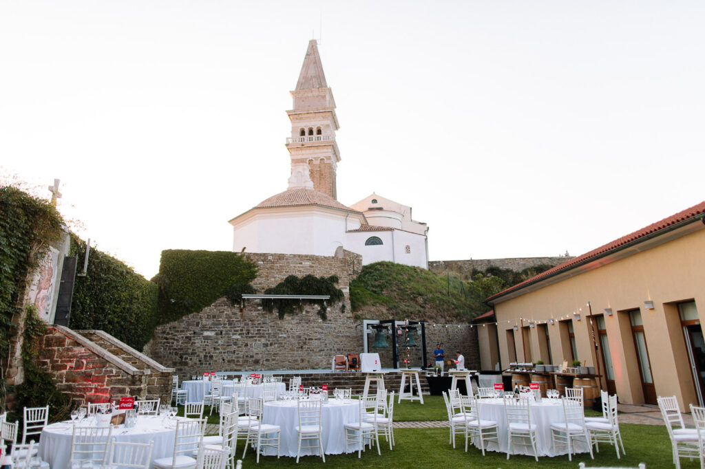 Outdoor corporate event venue Piran Slovenia