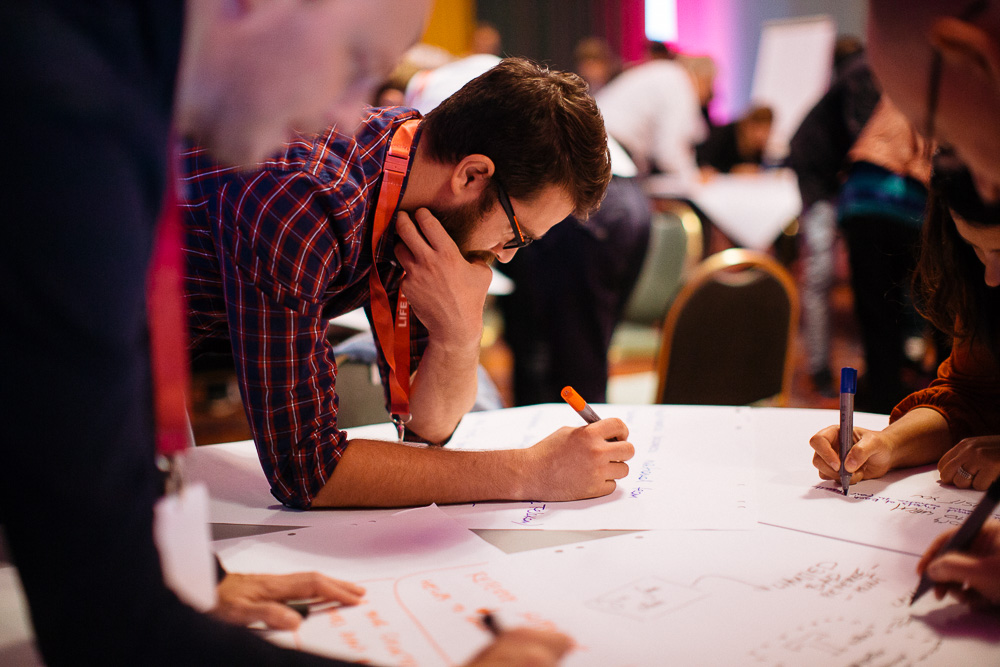 Conference brainstorming workshop session